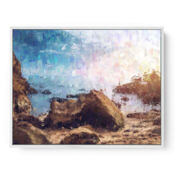 Rocks On The Beach Canvas Art Print, 2 of 2