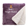 Personalised Children's Tiger Sherpa Blanket, thumbnail 1 of 11