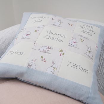 Personalised Bunny Memory Cushion**, 4 of 5
