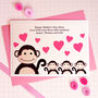 'Little Monkey' Personalised First Mothers Day Card, thumbnail 3 of 4