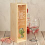 Let The Fun Be Gin Clear Lid Bottle Box And Glass Set, thumbnail 1 of 3