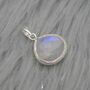 Moonstone 925 Silver Pendant: June Birthstone, thumbnail 3 of 8