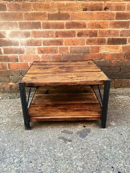 Industrial Reclaimed Coffee Table Tv Unit 295, 3 of 5