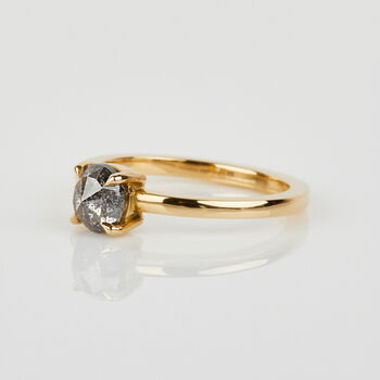 0.62ct Round Grey Diamond Ring, 2 of 4