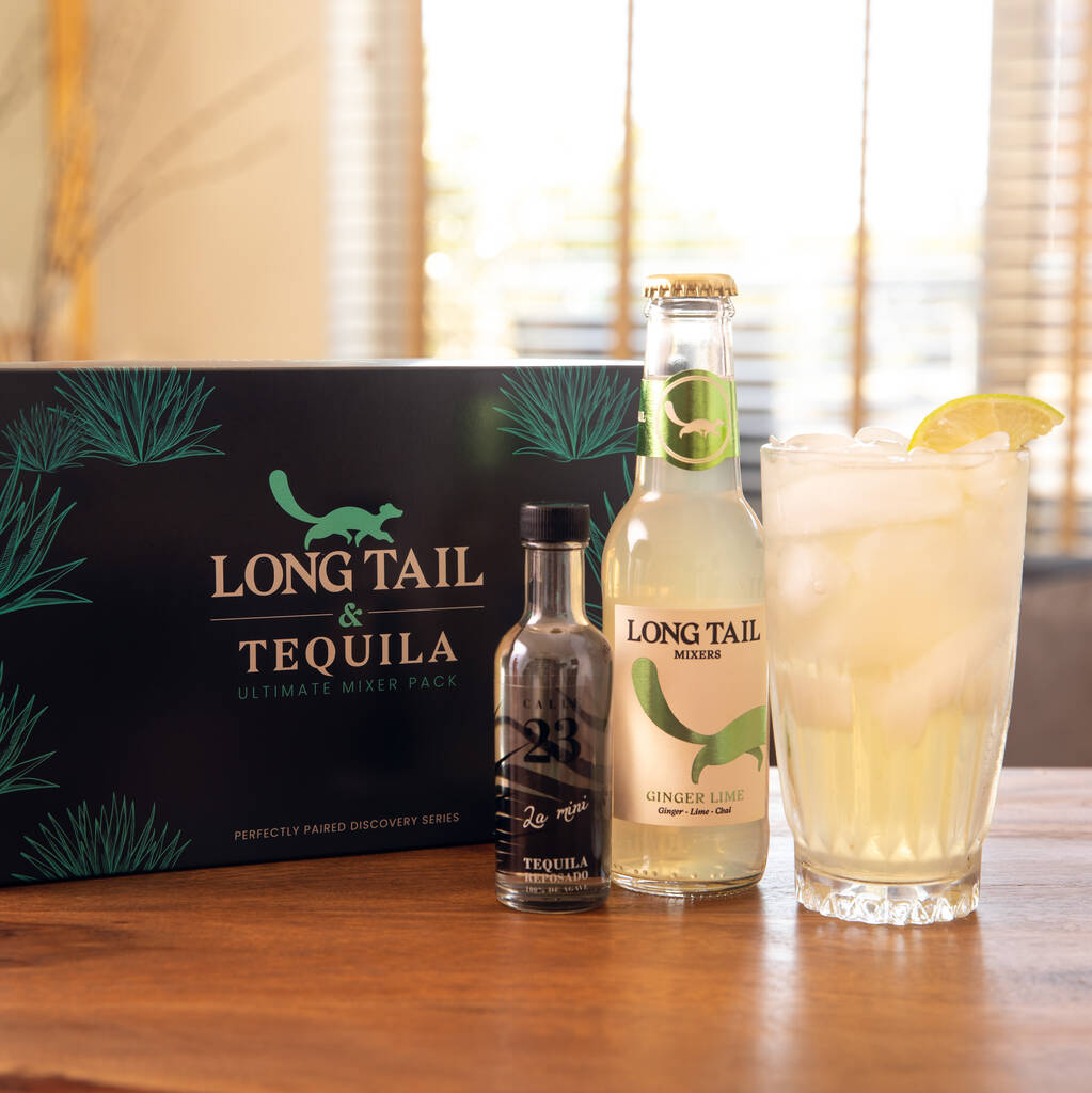 Tequila And Mixer Ultimate Gift Box By Long Tail Mixers