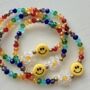 Multi Coloured Smile Beaded Bracelet, thumbnail 4 of 4