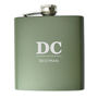 Monogram Wedding Party Hip Flask, thumbnail 4 of 12