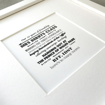 Personalised 'The Best Of Us' Friend Print, 3 of 3