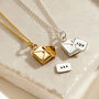 Personalised Mini Message Envelope Necklace, thumbnail 1 of 7