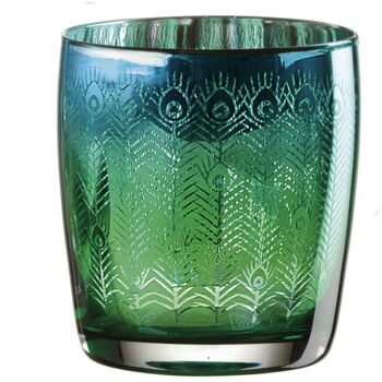 Set Of Two Electroplated Peacock Design Tumblers, 5 of 5