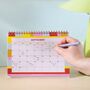 2025 Desk Calendar | Checks And Stripes, thumbnail 2 of 6