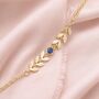 Delicate Gold Or Silver Plated Vine Birthstone Bracelet, thumbnail 5 of 12