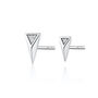 Rebel Mismatched Stud Earrings, Sterling Silver Or Gold Plated, thumbnail 4 of 6