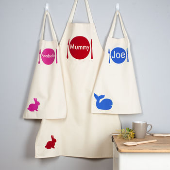 Personalised Adult And Child Apron Set, 2 of 8