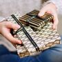 Personalised Leather Phone Purse With Patterned Strap, thumbnail 8 of 9