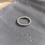 Sterling Silver Beaded Ring, thumbnail 1 of 4