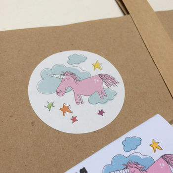 unicorn stickers by half pint home notonthehighstreetcom