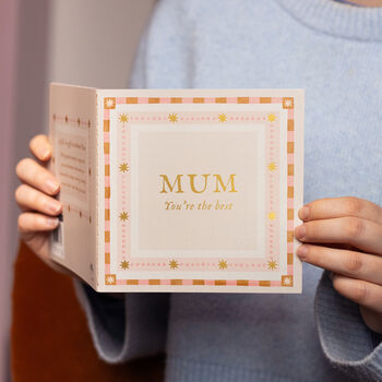 Mum You're The Best, A Fill In The Blanks Gift Book With Posting Envelope, 2 of 12