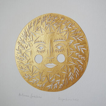 'Autumn Sunshine' Handmade Papercut Artwork, 4 of 5