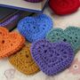 Personalised Crochet Heart Corner Bookmark, thumbnail 9 of 9