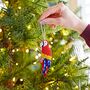 Beaded Parrot Christmas Decoration, thumbnail 4 of 7