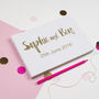 Personalised Contemporary Wedding Guest Book, thumbnail 2 of 5