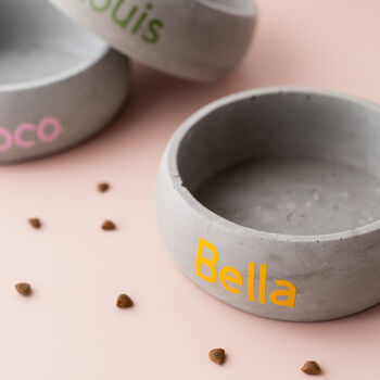 Concrete Personalised Pet Bowl, 7 of 8