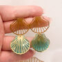 Large Statement Sea Shell Stud Earrings For Her, thumbnail 6 of 8