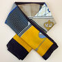 Yellow Patchwork Horse Print Scarf, thumbnail 3 of 4