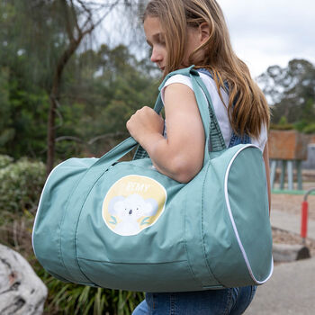 Personalised Flourish Design Kids Duffle Bag, 8 of 8