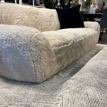 Yeti Shaggy Faux Sheepskin Sofa, 2 of 7