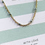 Mint Enamel Beaded Chain Necklace, thumbnail 4 of 4