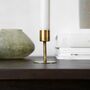 Anit Small Brass Candle Holder Set Of Two, thumbnail 2 of 4