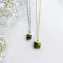 Personalised Peridot August Birthstone Necklace, thumbnail 9 of 9