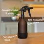 Matte Amber Glass Spray Bottles Set Of Two, thumbnail 3 of 5
