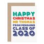 Personalised Happy Christmas Teacher Card, thumbnail 2 of 2