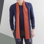Personalised Men's Colourblock Cashmere Scarf, thumbnail 1 of 9