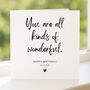 Personalised Wonderful Birthday Card For Him, Husband Or Son, thumbnail 4 of 8