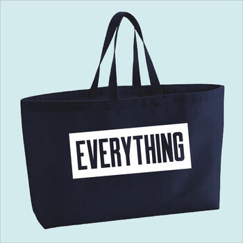 Everything Premium Canvas Oversized Tote Bag, 5 of 9