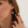 Pearl Molten Drip Sunburst Sterling Silver Set, thumbnail 4 of 8