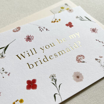 Anna Floral Bridesmaid Card, 3 of 3