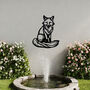 Sitting Fox Metal Wall Art For Garden, Animal Lover Gift, thumbnail 5 of 10