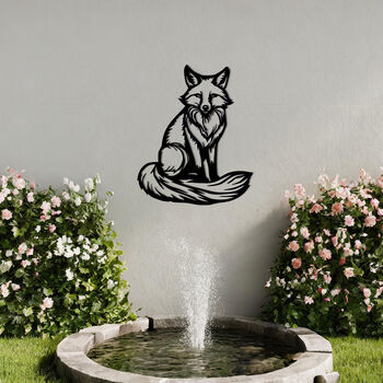 Sitting Fox Metal Wall Art For Garden, Animal Lover Gift, 5 of 10