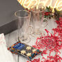 Christmas Couple In The Snow Pair Of Glass Hot Chocolate Coffee Latte Mugs, thumbnail 4 of 8
