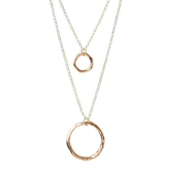 Two Layer Ringed Necklace, 2 of 7