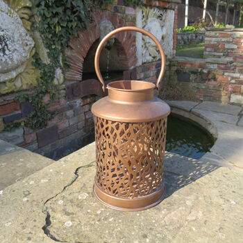 Lattice Lanterns In Copper, 7 of 7