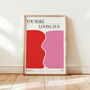 You Make Loving Fun Giclée Retro Art Print, thumbnail 4 of 4