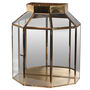 Brass Wall Lantern With Glass, thumbnail 1 of 1