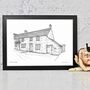Personalised House Portrait Line Drawings, thumbnail 3 of 10