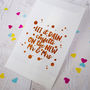 Set Of 10 Foil 'Mr And Mrs' Confetti Bags, thumbnail 2 of 3